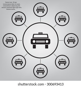 Taxi Icon - vector