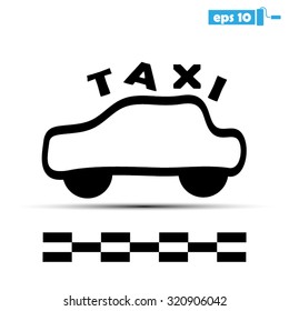 Taxi Icon Vector.