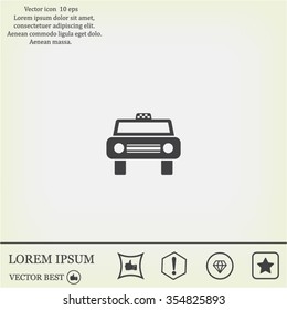 Taxi Icon - vector