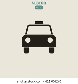 Taxi Icon Vector.