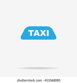 Taxi icon. Vector concept illustration for design.