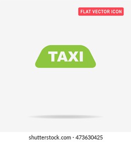 Taxi icon. Vector concept illustration for design.