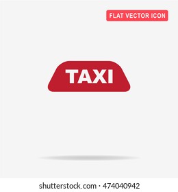Taxi icon. Vector concept illustration for design.