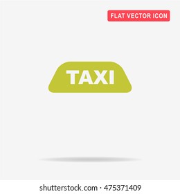 Taxi icon. Vector concept illustration for design.