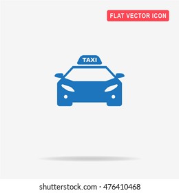 Taxi icon. Vector concept illustration for design.