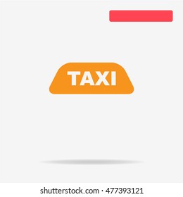 Taxi icon. Vector concept illustration for design.