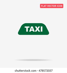 Taxi icon. Vector concept illustration for design.