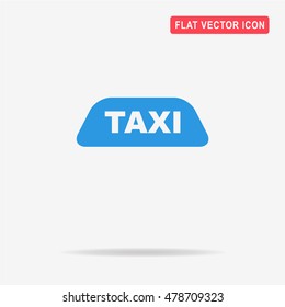 Taxi icon. Vector concept illustration for design.