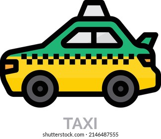 Taxi icon vector design flat