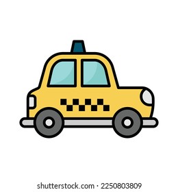 taxi icon vector design template in white background