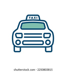 taxi icon vector design template in white background