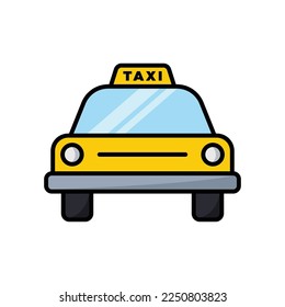taxi icon vector design template in white background