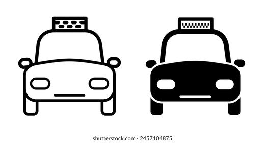 Plantilla de diseño de Vector de icono de taxi