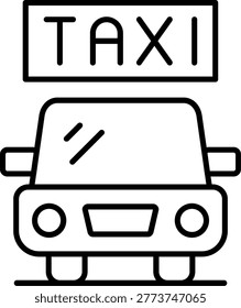 Taxi Icon Vector Element line icon design vector icons