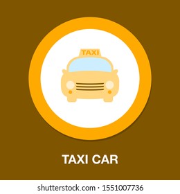 Taxi Icon, taxi icon vector, taxi. vector illustration