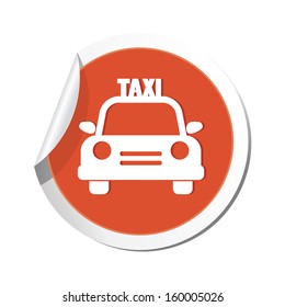 Taxi icon. Vector illustration