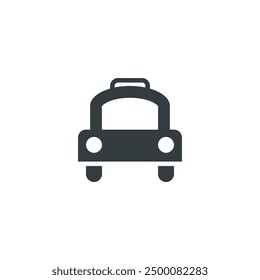 Icono del taxi, Ilustración vectorial del taxi