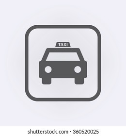 Taxi icon . Vector illustration