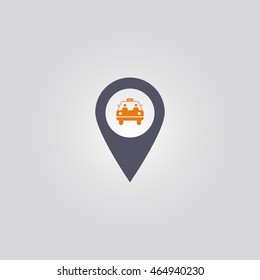 taxi icon. vector illustration