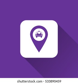 taxi icon. vector illustration