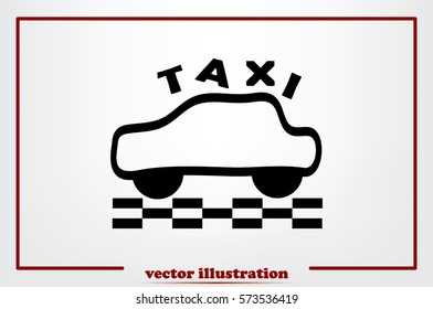 Taxi icon vector illustration.
