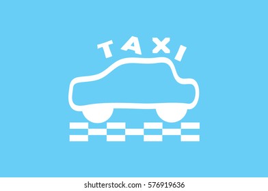 Taxi icon vector illustration.