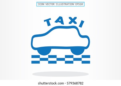 Taxi icon vector illustration.