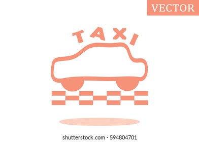 Taxi icon vector illustration.