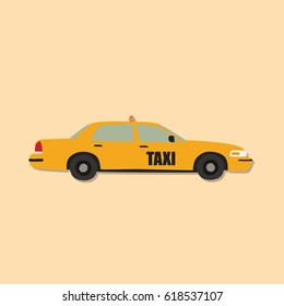 Taxi icon, vector illustration design. Transport objects.