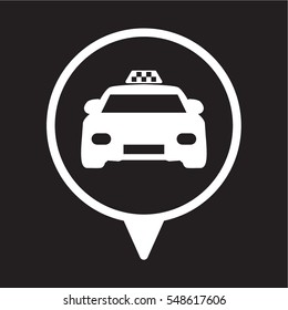 taxi, icon, vector illustration eps10