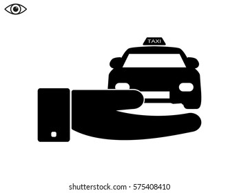 taxi, icon, vector illustration eps10