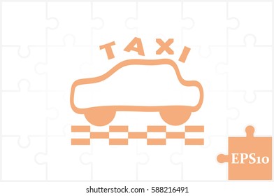 Taxi icon vector illustration eps10. 
