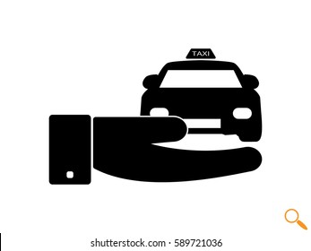 taxi, icon, vector illustration eps10