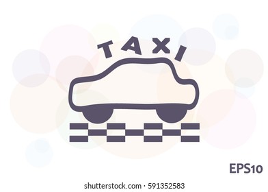 Taxi icon vector illustration eps10. 