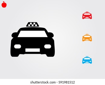 taxi, icon, vector illustration eps10
