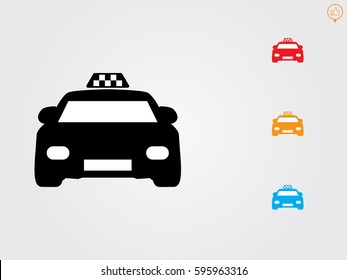 taxi, icon, vector illustration eps10