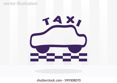 Taxi icon vector illustration eps10. 