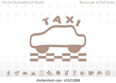 Taxi icon vector illustration eps10. 
