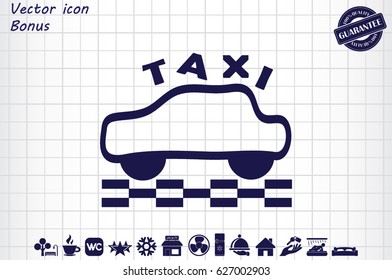 Taxi icon vector illustration eps10. 