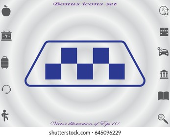 taxi, icon, vector illustration eps10