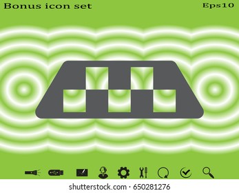taxi, icon, vector illustration eps10