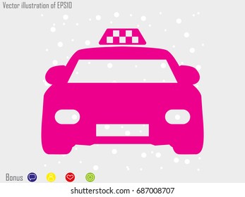 taxi, icon, vector illustration eps10
