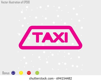 taxi, icon, vector illustration eps10