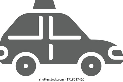 taxi icon vector illustration flat