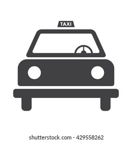 Taxi icon Vector Illustration on the white background.