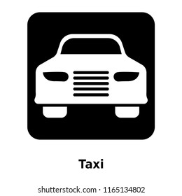 Taxi icon vector isolated on white background, Taxi transparent sign