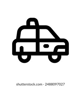 icono de taxi. icono de línea de Vector para su Sitio web, móvil, presentación y diseño de logotipo.