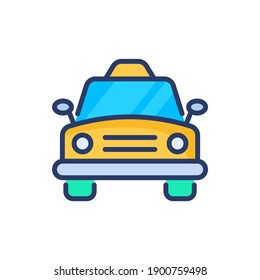 taxi icon in vector. Logotype