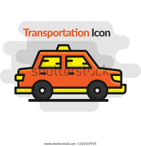 taxi icon vector, Public service concept.\
vector illustration.