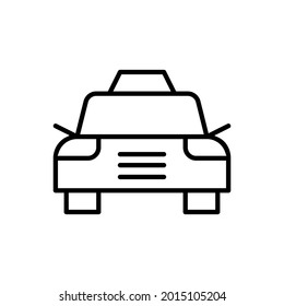 Taxi icon vector. Public transport illustration sign. Travel symbol or logo.